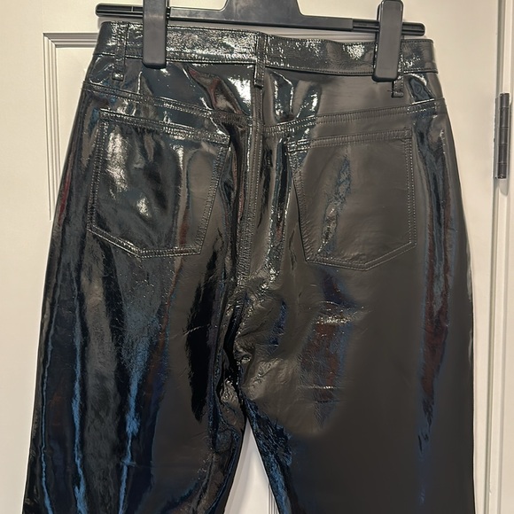 rag & bone patent leather crop straight leg pant size 27 - Picture 9 of 12